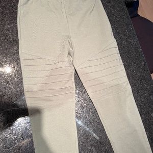 Army green cotton legging pant